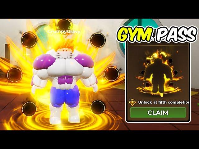 New Gym Battlepass! Unlocked Six Paths Aura! Roblox Gym League Update