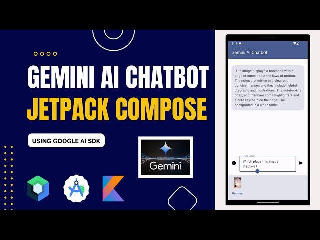 Creating Gemini AI Chatbot in Android | Jetpack Compose AI Chatbot | Generative AI Tutorial Android