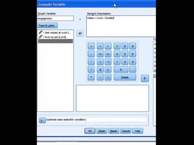 SPSS computing a new variable from existing variables