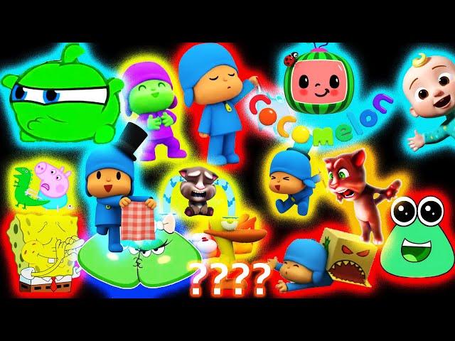 193 POCOYO, SPONGEBOB & NIBBLE [Mega Compilation] Sound Variation in 506 Seconds