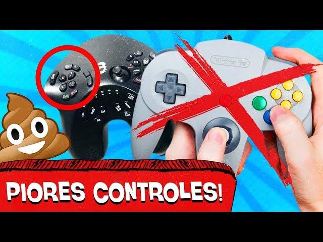 5 PIORES CONTROLES dos VIDEOGAMES! 