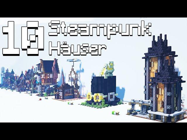 10 Steampunk Häuser in Minecraft  Minecraft Steampunk Haus bauen deutsch