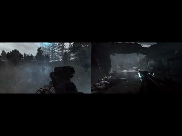 S.T.A.L.K.E.R. 2 vs S.T.A.L.K.E.R. Anomaly Escape from Pripyat side by side comparison