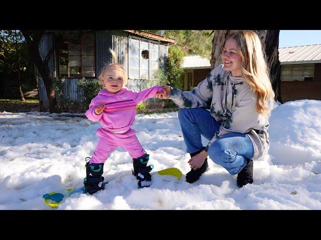 Creating a Snow Day in Hot Arizona Weather!