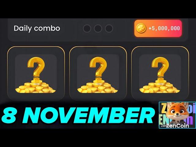 Zen coin daily combo 8 November | Zen coin today combo cards 8 November | Zen coin airdrop