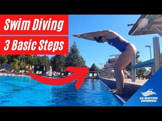 The Easy Way to Learn How to Do a Swimming Dive // Only 3 Steps