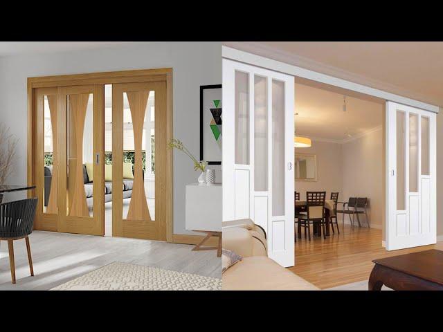 Latest Sliding Door Design | Wooden Sliding Barn Door | PVC Aluminum Metal Glass Door Kitchen Design