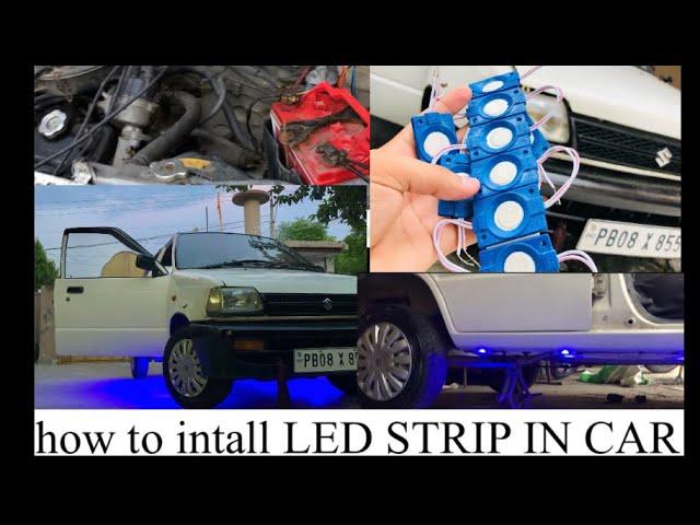 Installation LED lights //easy way to install // #maruti800 #modified // full detail and review 