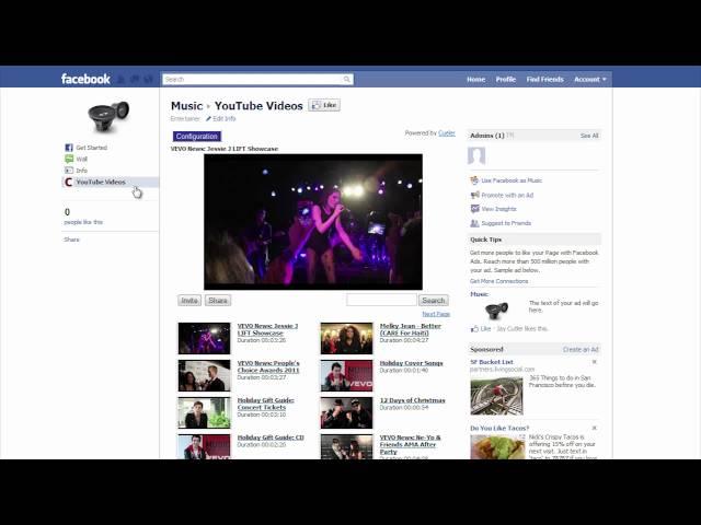 Add YouTube Channel on Facebook Fan Page in under a minute