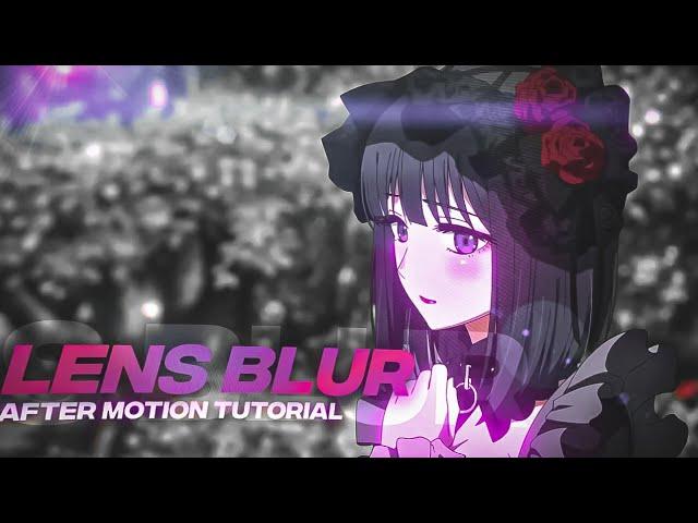 Lens Blur Effect Tutorial | Alight Motion