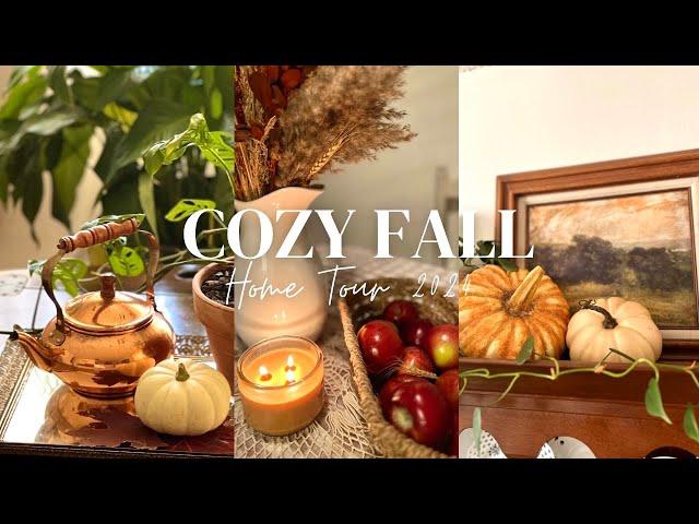 COZY FALL HOME TOUR 2024: thrifty fall home decor inspiration! #fall2024 #fallhomedecor