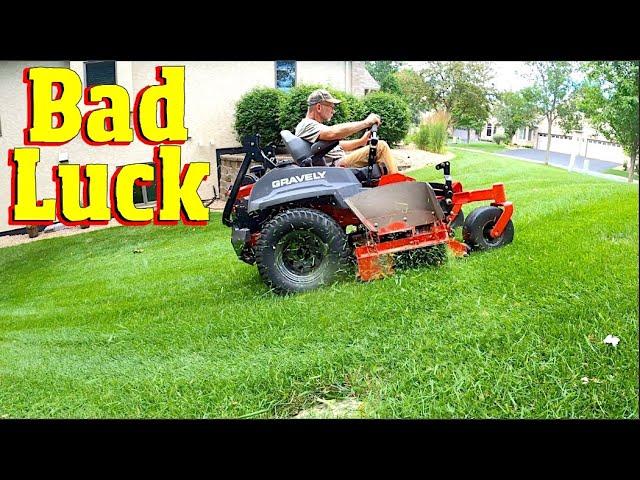 Bad day mowing