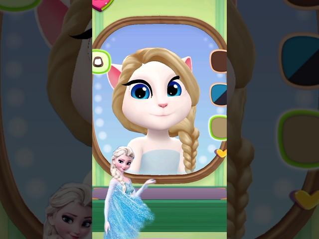 My Talking Angela 2 Gameplay | Elsa Frozen VS Angela #mytalkingangela2 #cosplay #viral #angela