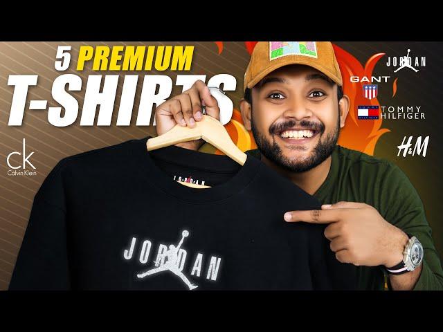 5 Best Branded T-Shirts For Men  Nike Jordan, Tommy Hilfiger, H&M T-Shirt Haul 2024 | ONE CHANCE