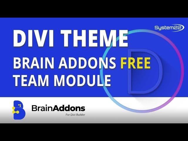 Divi Brain Addons Free Divi Plugin Brain Team Module 