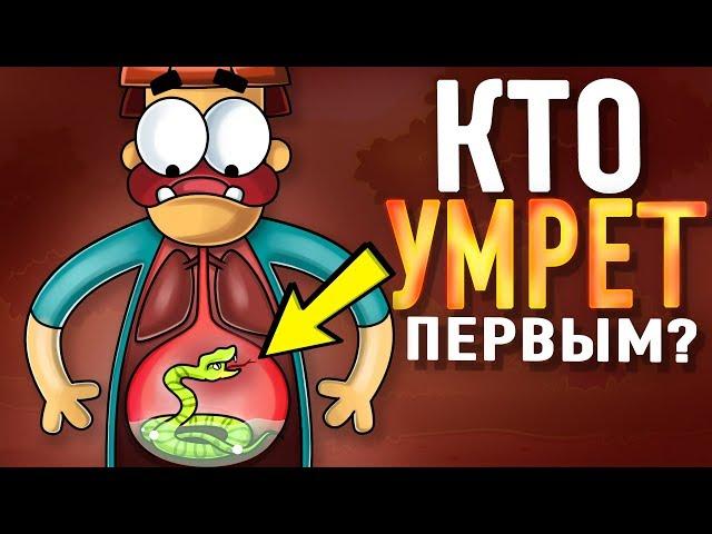 Что Если Проглотить Самую Ядовитую Змею ?