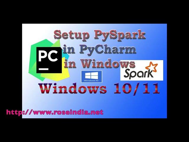 Setup PySpark in PyCharm in Windows