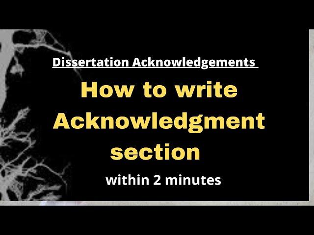 how to write acknowledgment in research paper sample | within 2 minutes