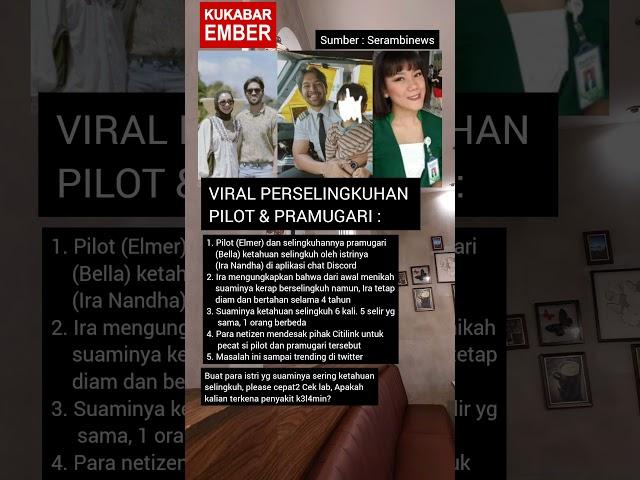 Perselingkuhan Pilot dan Pramugari #citilink #ira #viral