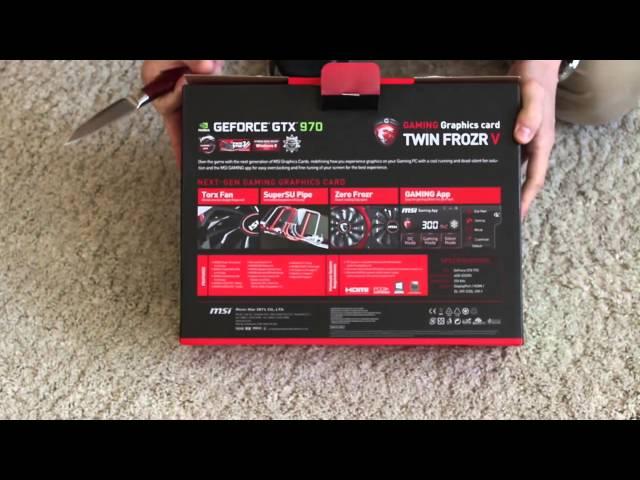 Unboxing: MSI GTX 970 Gaming 4G - Meine neue Grafikkarte!