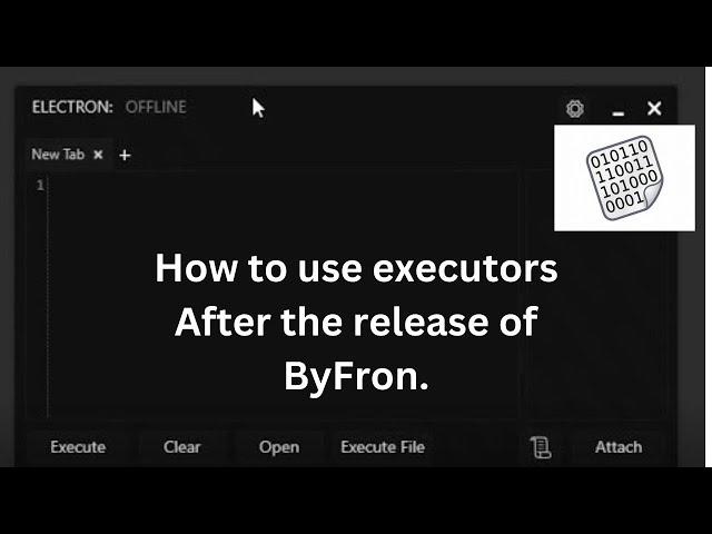 How to use roblox executors after the release of Byfron