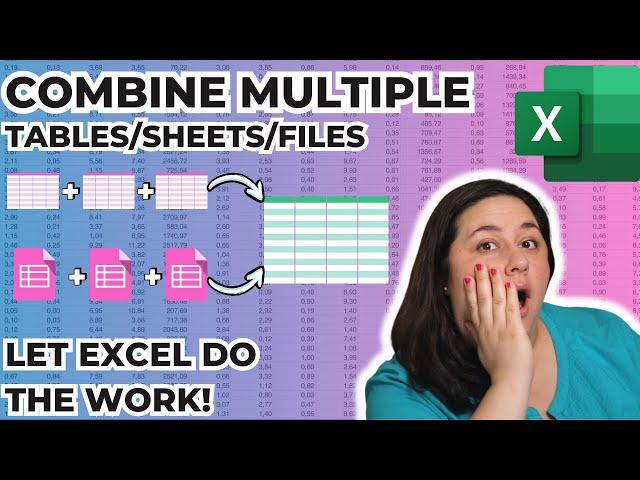 Combine Multiple Excel Sheets or Files | 2 Methods to Save Time!