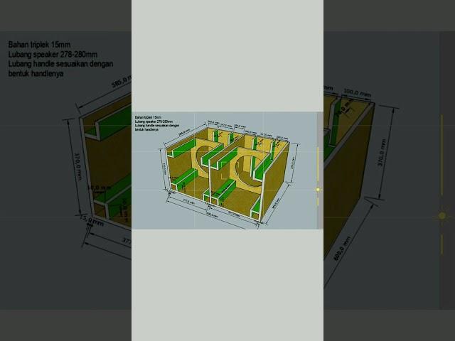 Skema box planar 12 inch double triplek 15mm