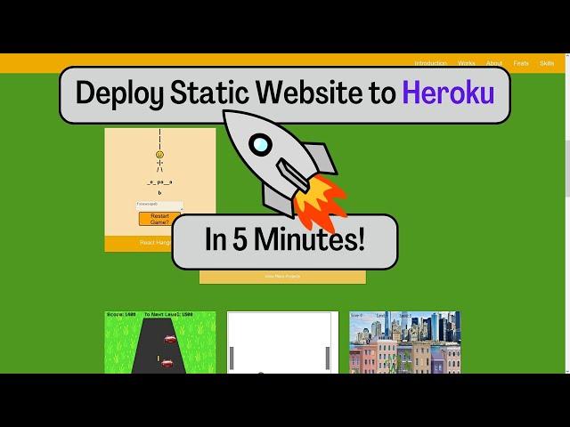 Deploy HTML Website with Heroku in 5 Minutes!