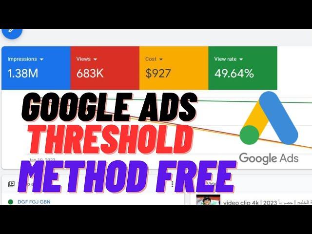 Google ads Threshold Trick | Google Ads threshold Method 2024