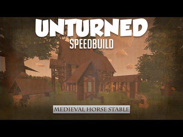 UNTURNED BASE SPEEDBUILD [ MEDIEVAL HORSE STABLE ]