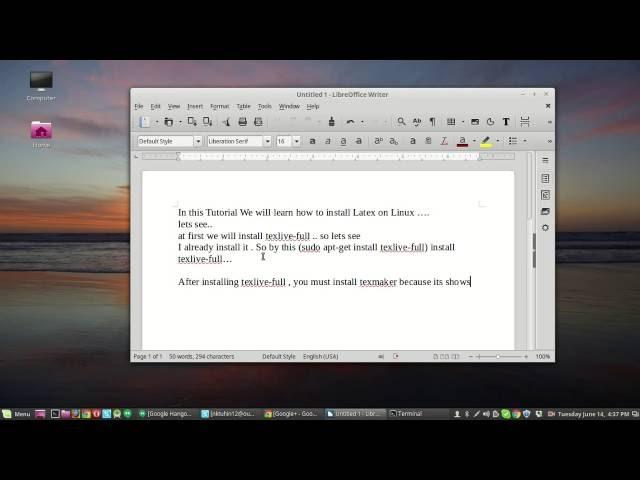 How to Install Latex on Linux Mint..