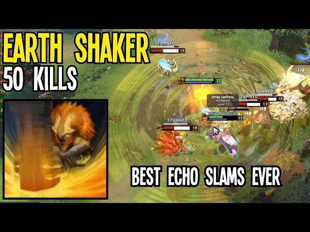 50 Kills Earth Shaker Insane Echo Slams Rampage By Goodwin | Dota 2