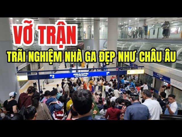 VỠ ÒA NIỀM VUI SAU HƠN 1 THẬP KĨ, NGƯỜI DÂN SÀI GÒN TRÃI NGHIỆM NHÀ GA ĐẸP NHƯ CHÂU ÂU