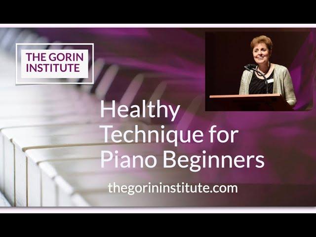 Healthy technique at the beginning stages of piano lessons.