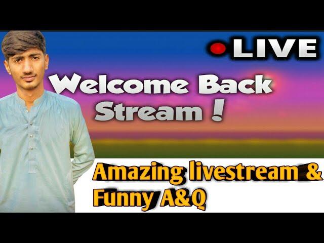 Welcome back in New livestream