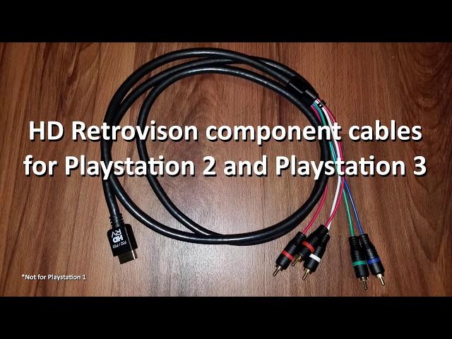 Retro Gaming: HD Retrovision component cables for Playstation 2 and Playstation 3 quick look