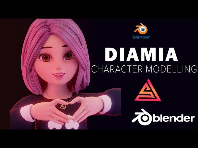 Diamia - Character creation in BLender | Anisculpt