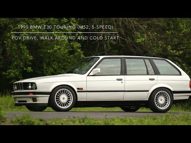 M52 Swapped 1990 BMW E30 Touring 5-Speed | POV Drive and Walk Around