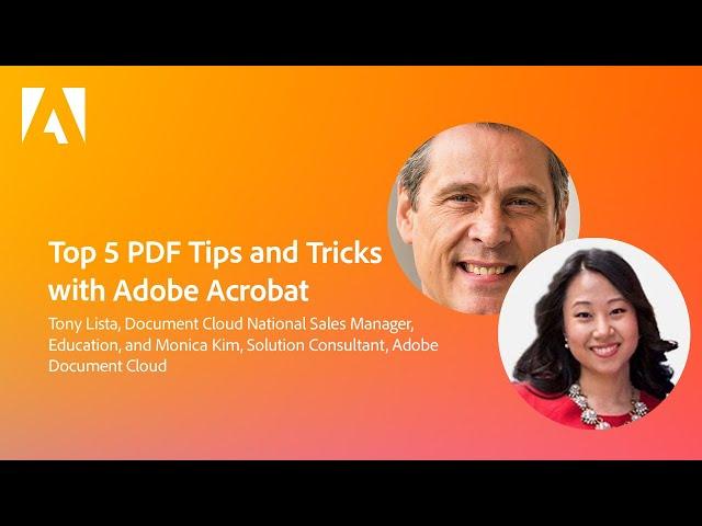 Top 5 PDF Tips and Tricks with Adobe Acrobat