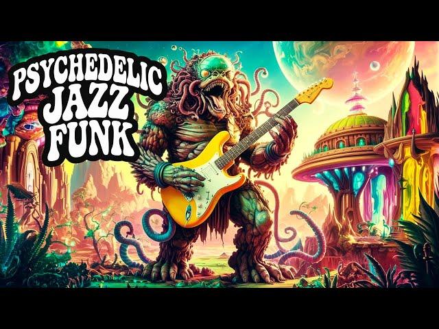 Psychedelic Jazz Funk Guitar Grooves with Bass Beats / Alien Monster!