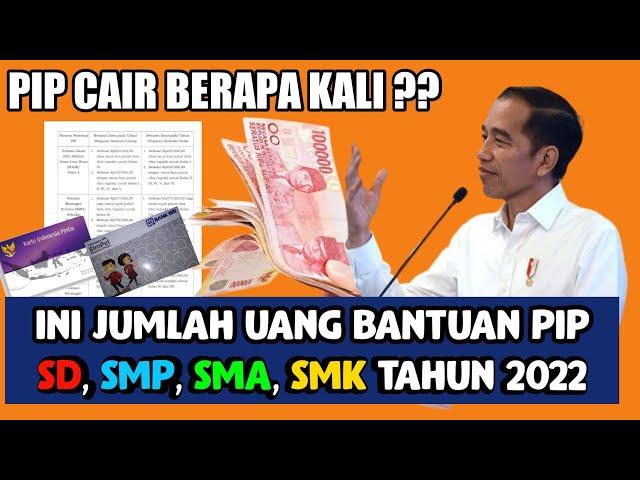 WAJIB TAU PIP TERBYATA CAIR  BERAPA KALI DAN NOMINAL BANTUAN YANG AKAN KAMU DAPAT || PIP 2022