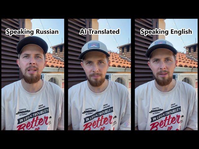 Russian to English comparison: HeyGen AI translation Vs. me speaking English