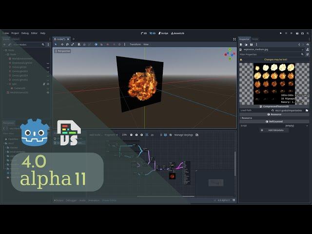 [OUTDATED] Flipbook animation  - Godot 4 - Visual Shader Material