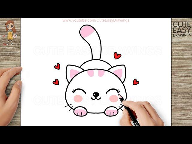 How to Draw a Cute Cat Very Very Easy - 2