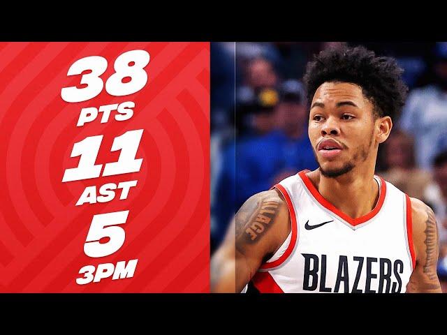 Anfernee Simons Drops 38-PT DOUBLE-DOUBLE In Brooklyn! | January 7, 2024
