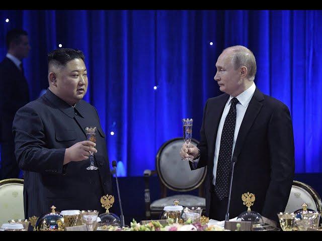 Vladimir Putin and Kim Jong Un meet for the first time