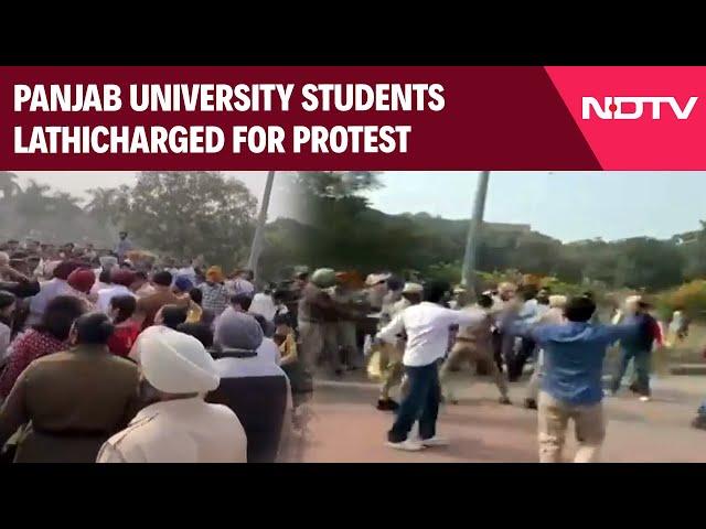 Panjab University | Panjab University Students Lathicharged For Protest Over Senate Election Demand