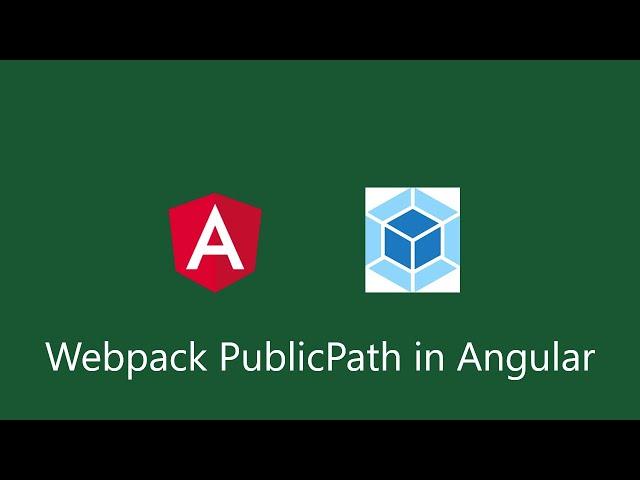 Use Webpack public path runtime variable in Angular application