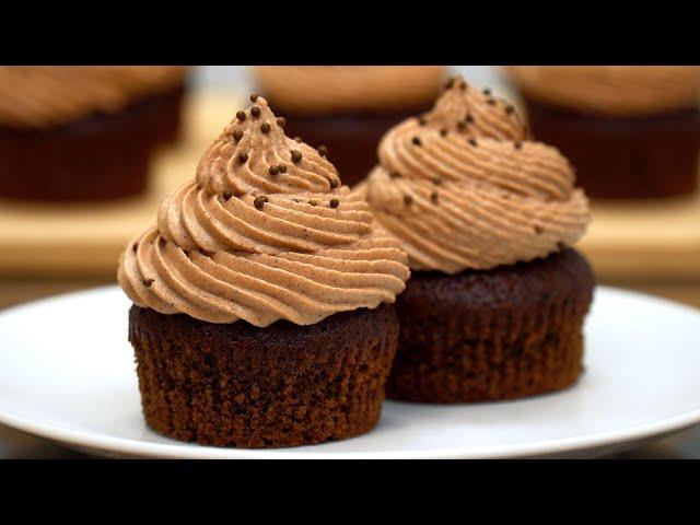 Perfect chocolate cupcakes. Yummy! Easy recipe