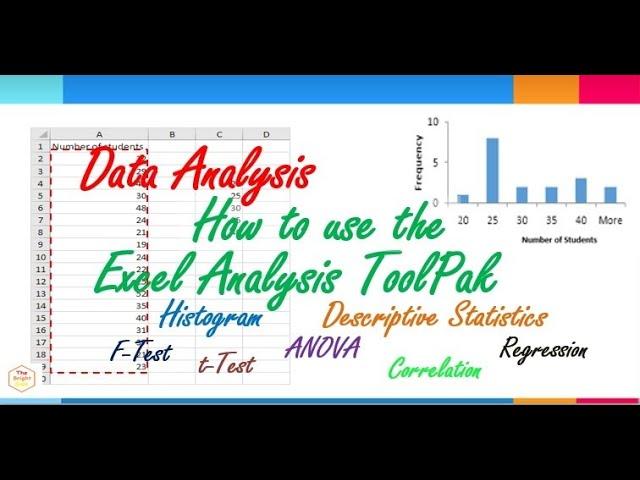 Data Analysis Using Excel Analysis ToolPak - Statistical tools and Methods in Practical Research